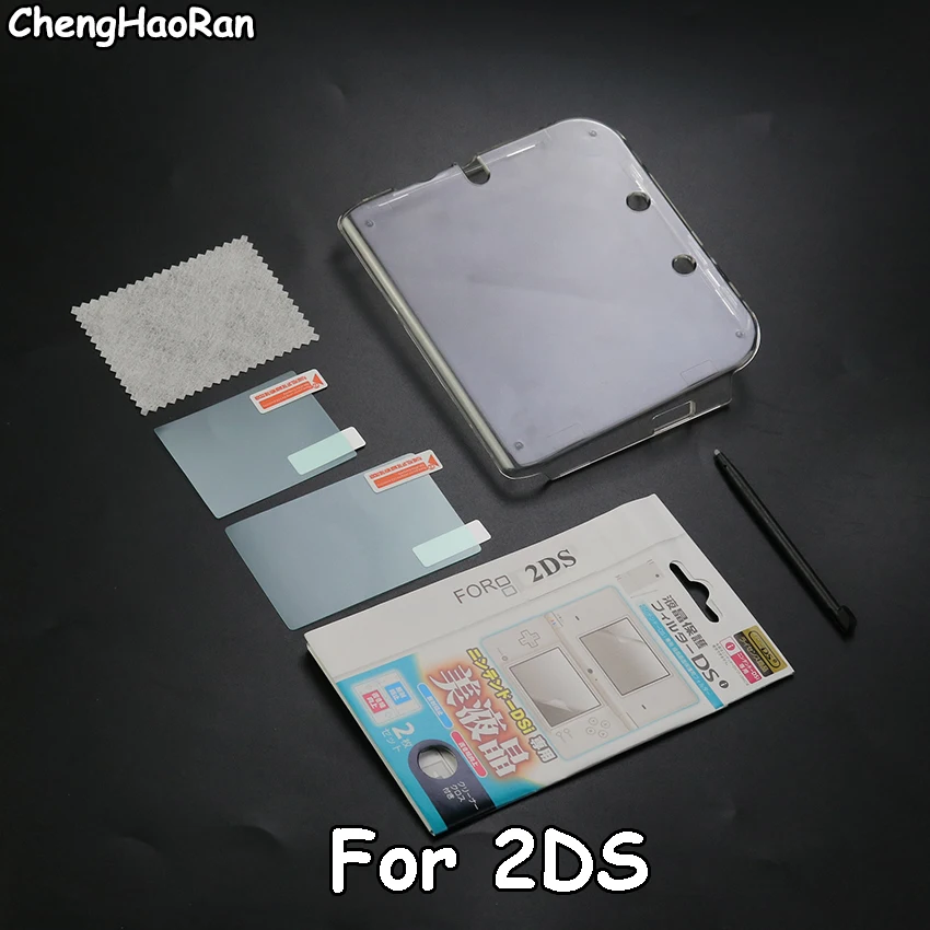 ChengHaoRan For 2Ds Case Durable Transparent Plastic Protective Hard Case Cover Shell+Anti Dust Film+Plastic pen For 2DS Gaming
ChengHaoRan For 2Ds Case Durable Transparent Plastic Protective Hard Case Cover Shell+Anti Dust Film+Plastic pen For 2DS Gaming