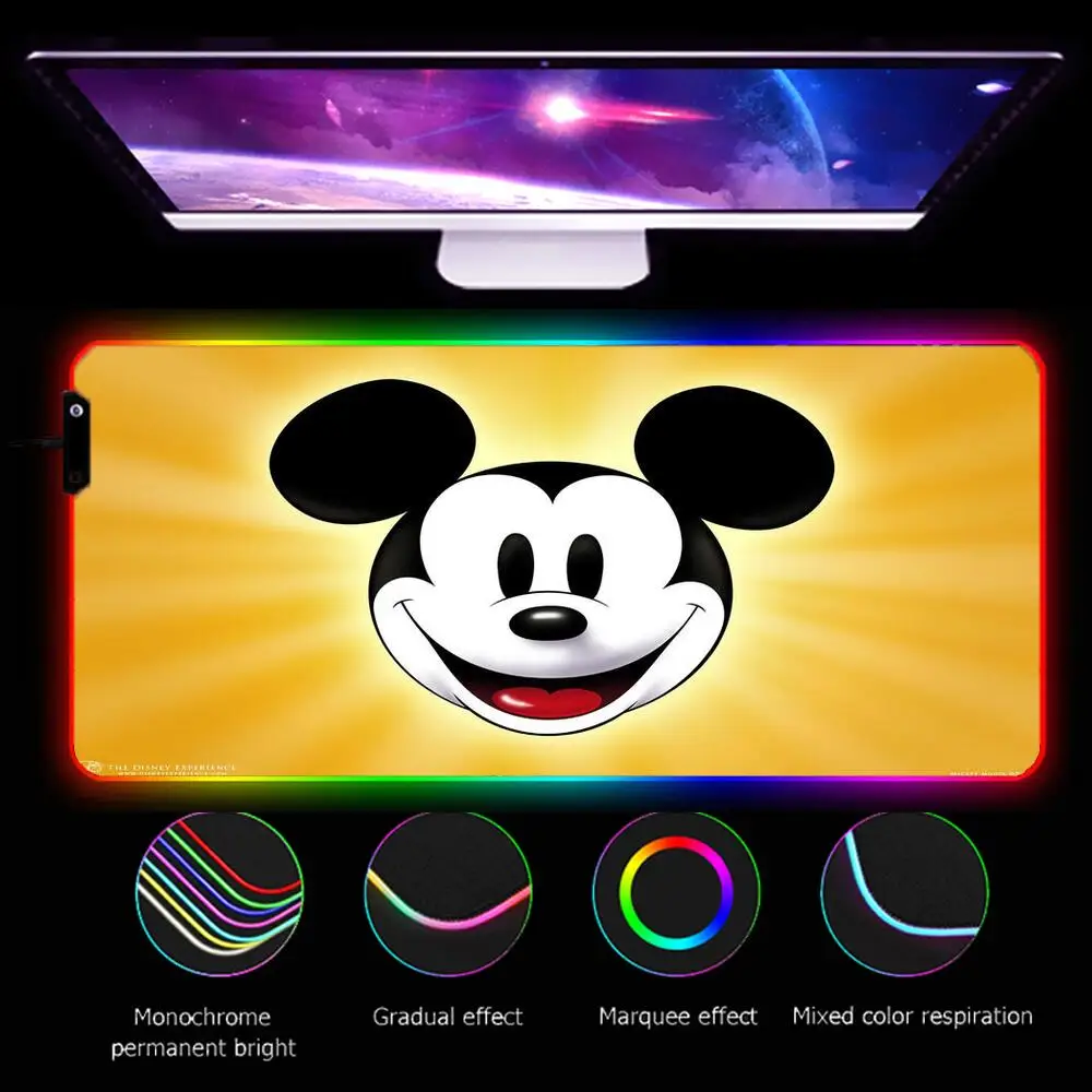 Коврик для мыши с изображением Микки Мауса, Диснея, RGB
Коврик для мыши с изображением Микки Мауса, Диснея, RGB