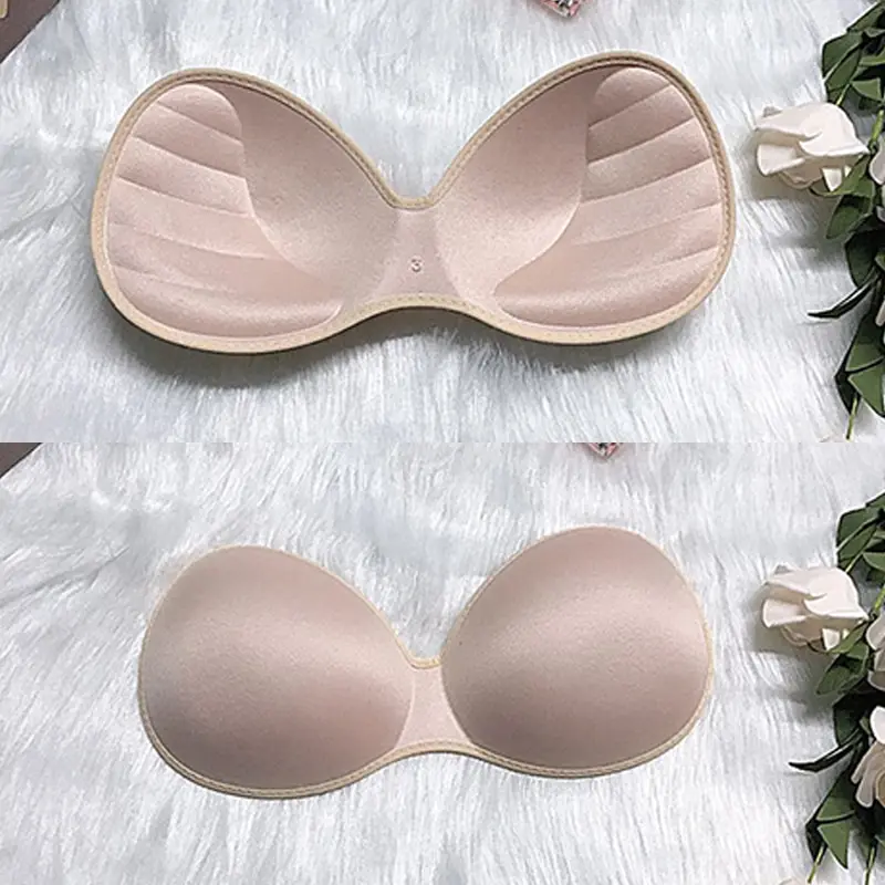 

1Pair Women Summer Swimsuit Padding Inserts Sponge Foam Bra Pads Chest Cup Breast Bra Bikini Insert Chest Pad New
