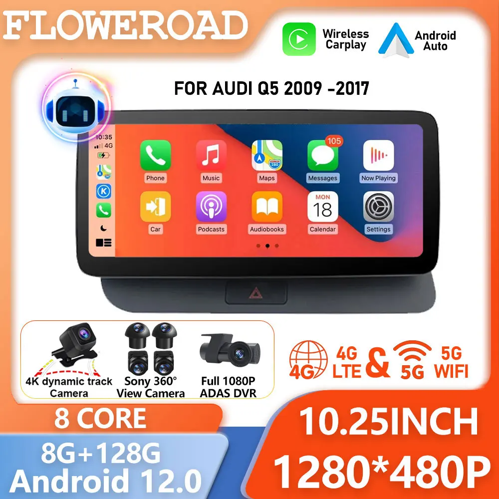 Android Auto For Audi Q5 2009 - 2017 IPS Carplay Screen BT WIFI Car Stereo Radio Multimedia Player Pantalla GPS Navigation Audio
Android Auto For Audi Q5 2009 - 2017 IPS Carplay Screen BT WIFI Car Stereo Radio Multimedia Player Pantalla GPS Navigation Audio