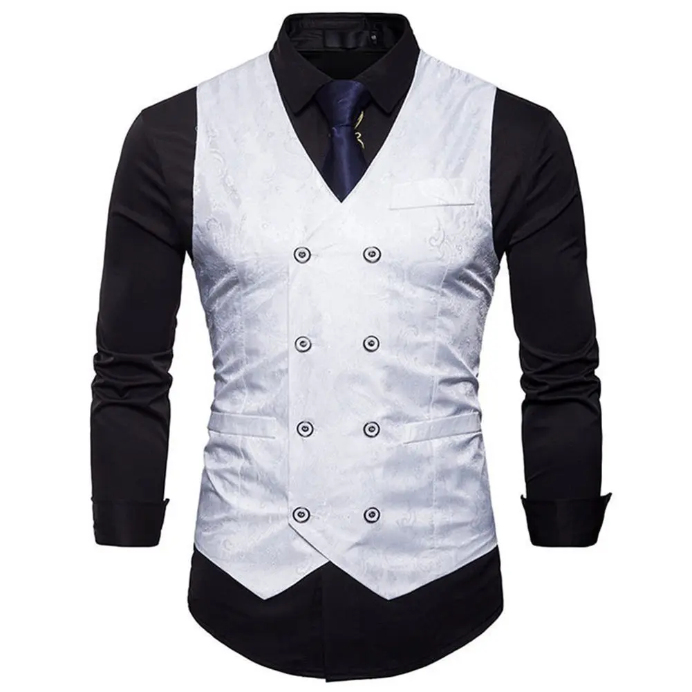 Fashionable Mens Paisley Waistcoat Decorative Pattern Double Breasted Formal Tops Suit Casual Wedding Vest
Fashionable Mens Paisley Waistcoat Decorative Pattern Double Breasted Formal Tops Suit Casual Wedding Vest