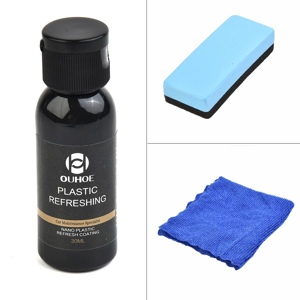 1pc 30ML/50ML Repair Fluid Plastic Refurbish Agent For Repairing Scratches On Cars+ 1*Sponge + 1*Towel Quickly&effectively Clean
1pc 30ML/50ML Repair Fluid Plastic Refurbish Agent For Repairing Scratches On Cars+ 1*Sponge + 1*Towel Quickly&effectively Clean