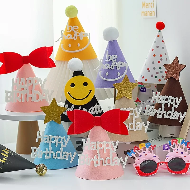 Felt Birthday Hat Creative DIY Crown Hats with Rope Cute Kids Pet Dog Bow Party Caps Christmas New Year 2022 Decoration
Felt Birthday Hat Creative DIY Crown Hats with Rope Cute Kids Pet Dog Bow Party Caps Christmas New Year 2022 Decoration