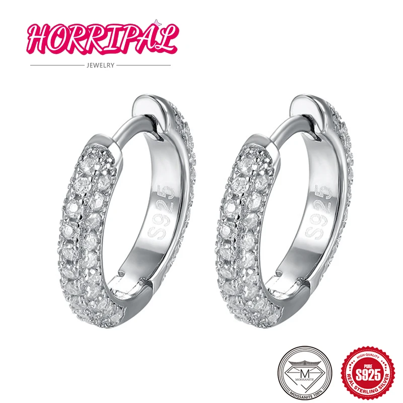 HORRIPAL Moissanite Hoop Earrings S925 Silver 18k White Gold Plated Matching Jewelry Certified Gemstone Birthday Gift For Friend
HORRIPAL Moissanite Hoop Earrings S925 Silver 18k White Gold Plated Matching Jewelry Certified Gemstone Birthday Gift For Friend