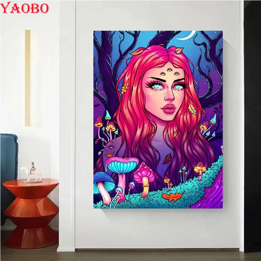 5D DIY Diamond Painting Fantasy Psychedelic Girls Cross stitch Full Diamond Embroidery Mosaic Picture Rhinestones Home Decor
5D DIY Diamond Painting Fantasy Psychedelic Girls Cross stitch Full Diamond Embroidery Mosaic Picture Rhinestones Home Decor