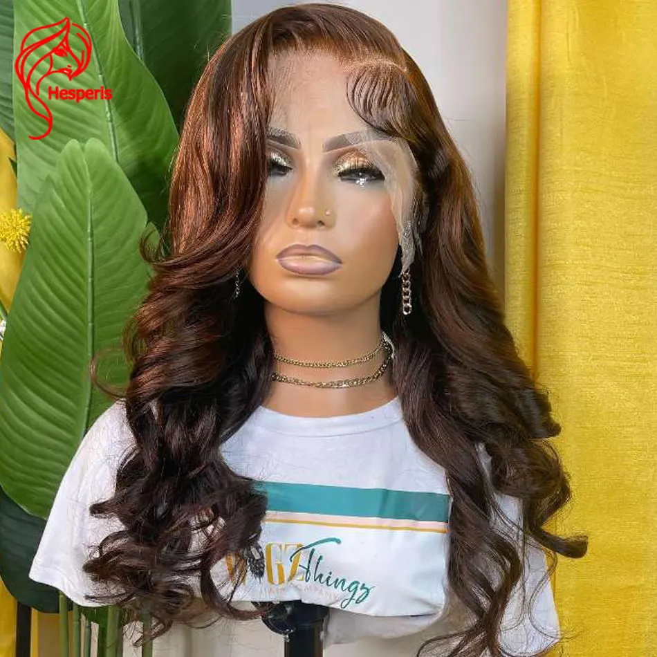Hesperis Soft Wavy Brown Human Hair Wigs Brazilian Remy 13x4 Lace Front Wigs For Women Highlight Brown Lace Wigs Pre Plucked
Hesperis Soft Wavy Brown Human Hair Wigs Brazilian Remy 13x4 Lace Front Wigs For Women Highlight Brown Lace Wigs Pre Plucked