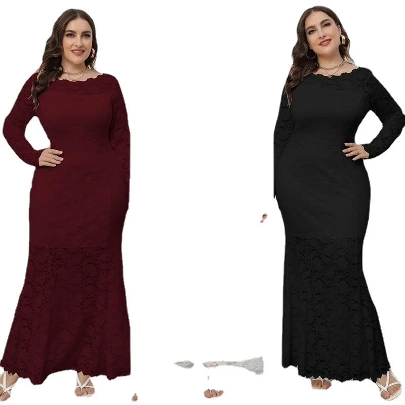 Summer 2022 Elegent African Women Long Sleeve White Black Lace Long Dress African Dresses for Women Maxi Dress
Summer 2022 Elegent African Women Long Sleeve White Black Lace Long Dress African Dresses for Women Maxi Dress