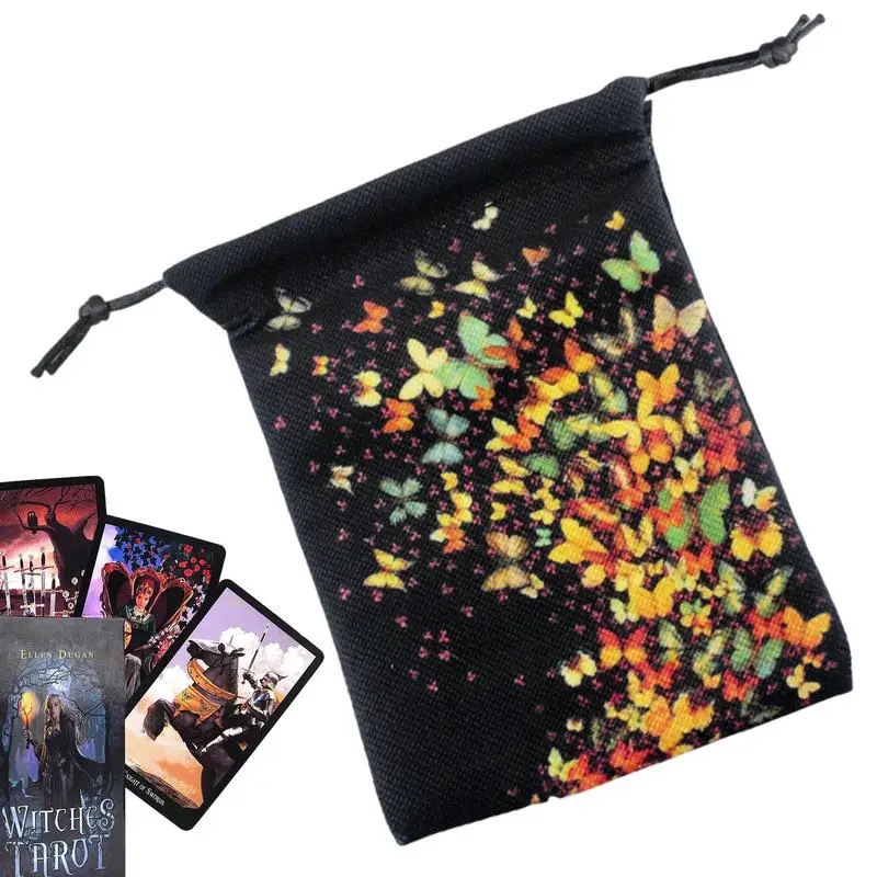 Velvet Tarot Pouch Bag Butterflies Print Tarot Card Storage Bag 13x18cm Novel Tarot Card & Dice Storage Bag Jewelry Drawstring
Velvet Tarot Pouch Bag Butterflies Print Tarot Card Storage Bag 13x18cm Novel Tarot Card & Dice Storage Bag Jewelry Drawstring