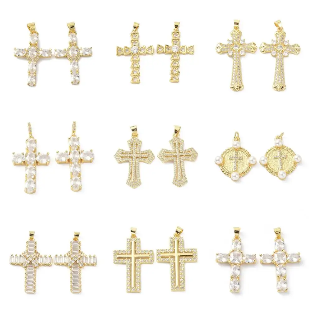 Pandahall 5Pcs Religious Cross Cubic Zirconia Charms Fit Necklace Pendant Bracelet Dangle Earrings Charm DIY Jewelry Findings
Pandahall 5Pcs Religious Cross Cubic Zirconia Charms Fit Necklace Pendant Bracelet Dangle Earrings Charm DIY Jewelry Findings