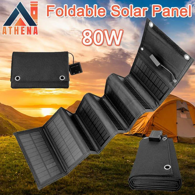 Foldable Solar Panel Charger Portable Double USB Output for Cellphone Camping Outdoor Activities Waterproof Solar Power Kit 80W
Foldable Solar Panel Charger Portable Double USB Output for Cellphone Camping Outdoor Activities Waterproof Solar Power Kit 80W