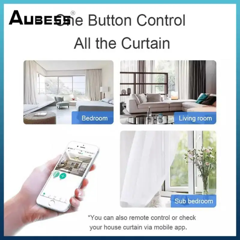 

Tuya Timing Silent Motor 45w Electric Curtain Motor Work With Zigbee Gateway Zigbee Voice Control Switch App Remote Control