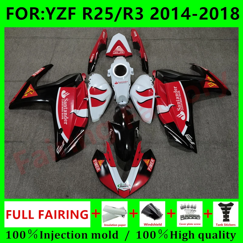 Новый комплект обтекателей для мотоцикла ABS подходит для YZF R25 R3 R 25 3 2015 2016 2017 2018 комплекты обтекателей кузова красный черный
Новый комплект обтекателей для мотоцикла ABS подходит для YZF R25 R3 R 25 3 2015 2016 2017 2018 комплекты обтекателей кузова красный черный