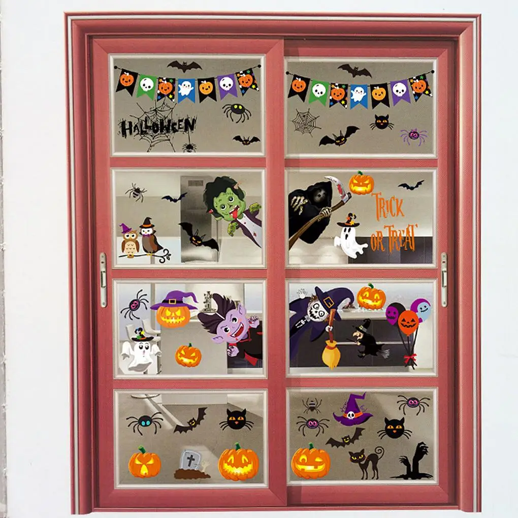 Halloween Window Decor Pumpkin Stickers Winter Wall Glass Decals for Kids Rooms Halloween Window Door Decorations
Halloween Window Decor Pumpkin Stickers Winter Wall Glass Decals for Kids Rooms Halloween Window Door Decorations