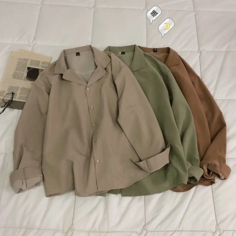 Camisa Suit Coats M-2XL Shirt Social 2022 Long Hawaiian Masculina Men's Streetwear Loose Collar Sleeve Shirts Fashion 6-color
Camisa Suit Coats M-2XL Shirt Social 2022 Long Hawaiian Masculina Men's Streetwear Loose Collar Sleeve Shirts Fashion 6-color
