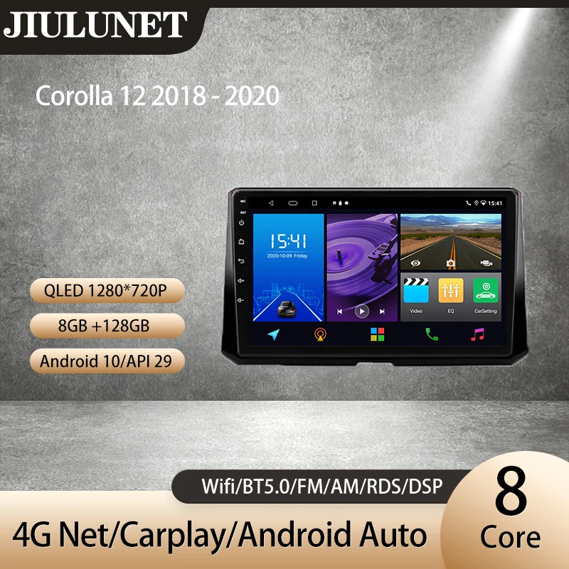 Автомагнитола JIULUNET для Toyota Corolla, мультимедийный видеоплеер с GPS-навигацией, Android, 2 Din, для Toyota Corolla 12 2018 - 2020 Carplay Ai Voice
Автомагнитола JIULUNET для Toyota Corolla, мультимедийный видеоплеер с GPS-навигацией, Android, 2 Din, для Toyota Corolla 12 2018 - 2020 Carplay Ai Voice