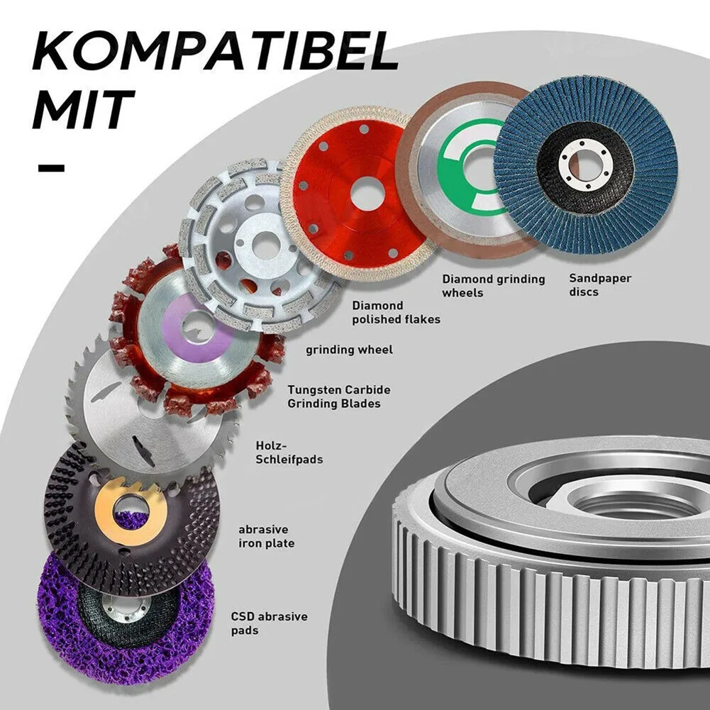Easy to Use M14 Lock Plate Chuck for Makita Metabo and Hilti Angle Grinders with 1/2 Quick Release Nut M14 Screw
Easy to Use M14 Lock Plate Chuck for Makita Metabo and Hilti Angle Grinders with 1/2 Quick Release Nut M14 Screw