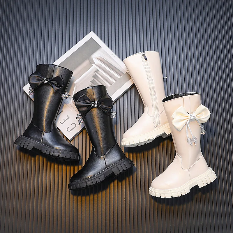 Girls' Bowknot Beaded Elegant Versatile Boots 2022 Children's Spring and Autumn Solid Side Zipper Casual Princess Wedding Boots
Girls' Bowknot Beaded Elegant Versatile Boots 2022 Children's Spring and Autumn Solid Side Zipper Casual Princess Wedding Boots