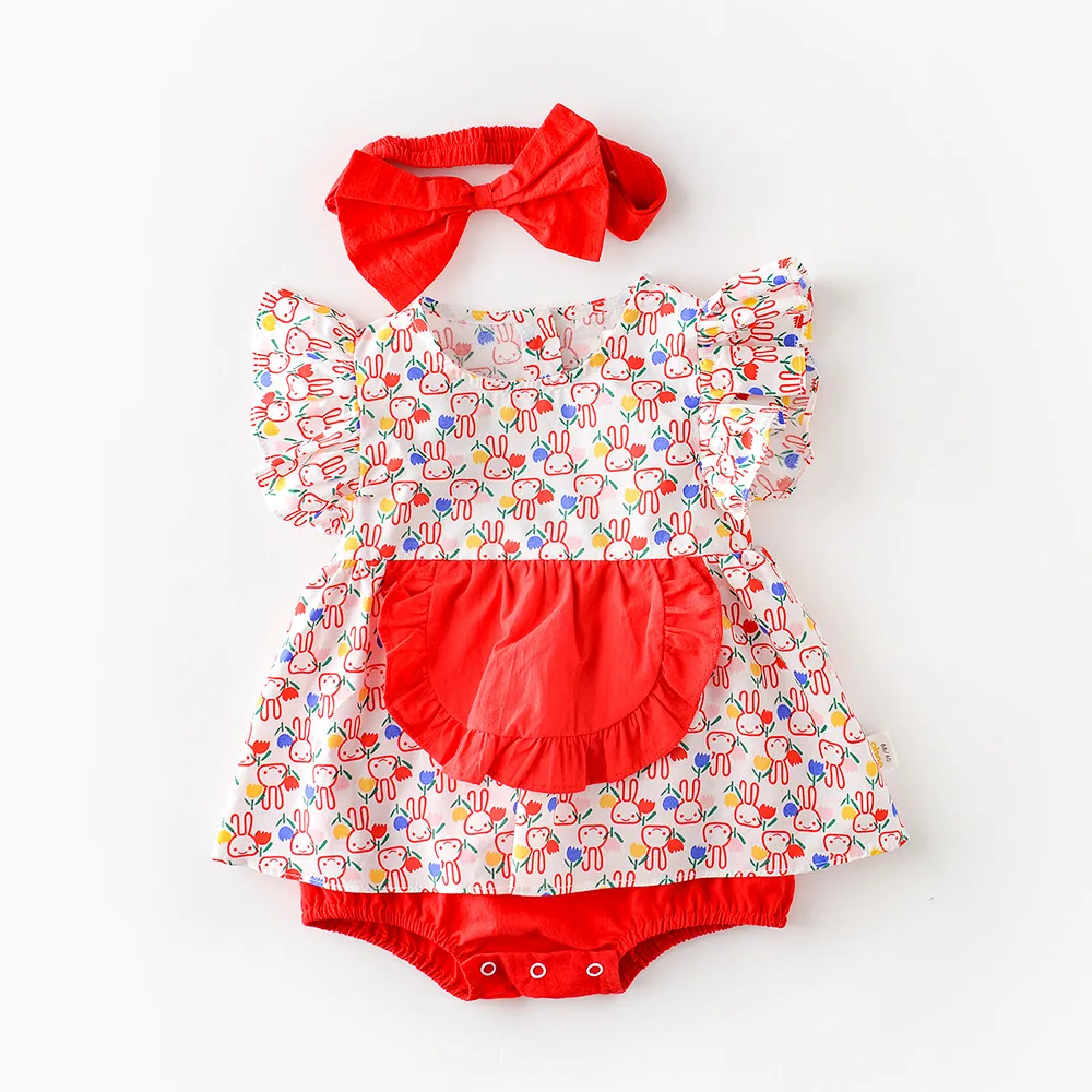 2022 Summer Baby New Arrival Bodysuit Girl Cute Rabbit Princess Jumpsuit Comfortable Cotton Bodysuits Outfits With Headband
2022 Summer Baby New Arrival Bodysuit Girl Cute Rabbit Princess Jumpsuit Comfortable Cotton Bodysuits Outfits With Headband
