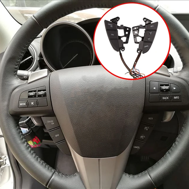 Кнопка переключателя круиз-контроля на руль автомобиля для Mazda 3, аксессуары
Кнопка переключателя круиз-контроля на руль автомобиля для Mazda 3, аксессуары