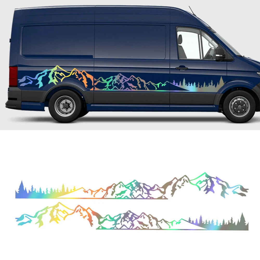 2 Pcs Lot Car Stickers Motorhome Camper Van DIY Stripes Mountain Graphics Decals For Volkswagen VW Crafter Tuning Accessories
2 Pcs Lot Car Stickers Motorhome Camper Van DIY Stripes Mountain Graphics Decals For Volkswagen VW Crafter Tuning Accessories