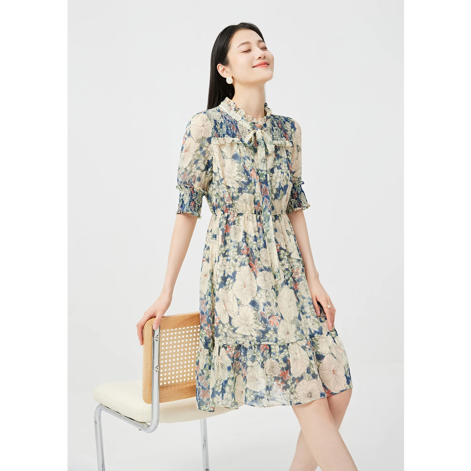 Natural Silk Dress Summer 2023 Edible Tree Fungus Women A-LINE Knee-Length Bow Collar Vestidos De Noche Juveniles
Natural Silk Dress Summer 2023 Edible Tree Fungus Women A-LINE Knee-Length Bow Collar Vestidos De Noche Juveniles