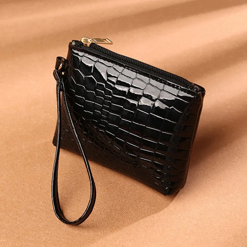 

Purse Texture For Purse New Card Zipper Holder Girl Arrival Mini Women Wallets Pocket Short Wallet Fashion Trendy Alligator Coin