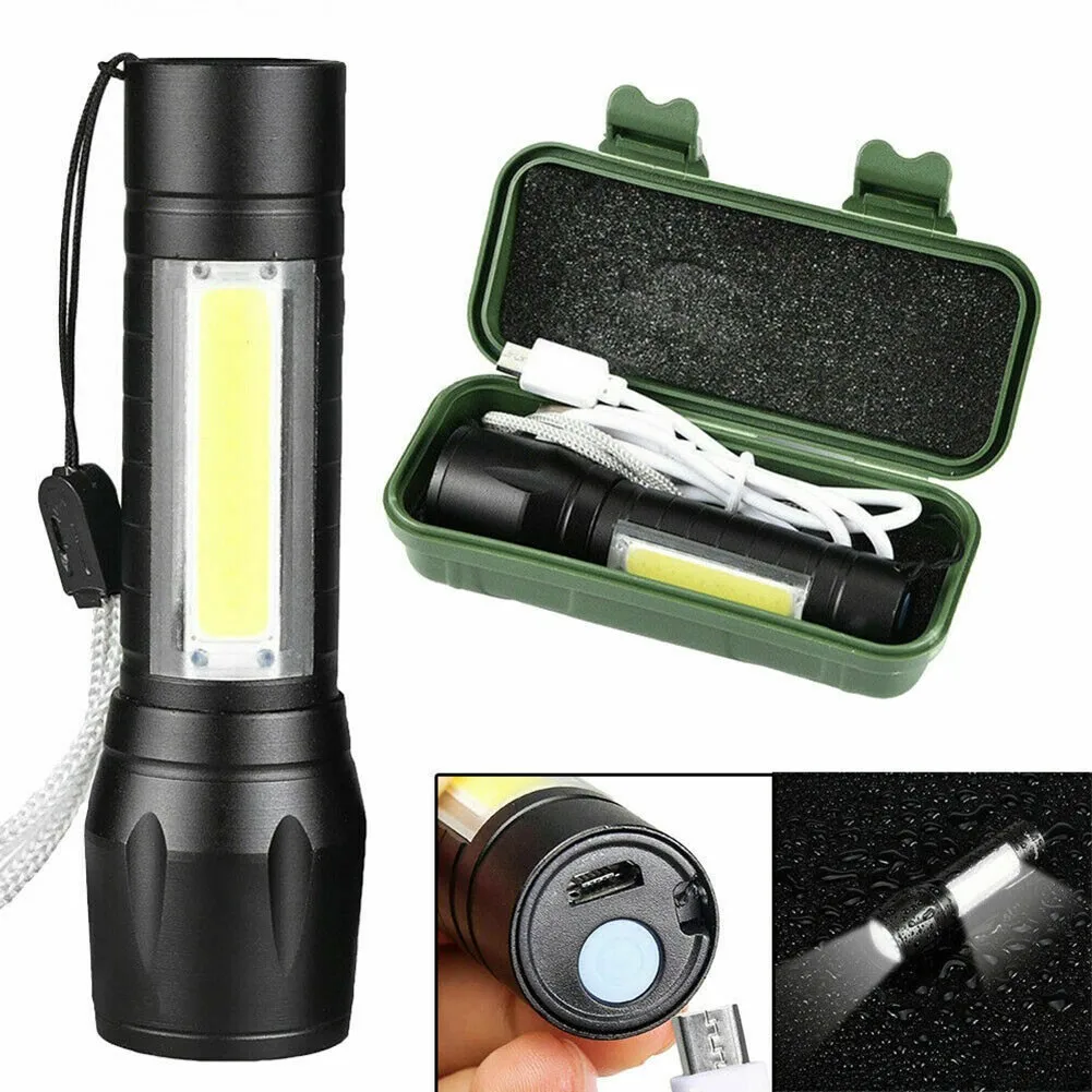 LED Torch USB Rechargeable Mini Flashlight Zoomable Camping Hiking Lamps Small 14500 Built-in Battery For Adventure Camping New
LED Torch USB Rechargeable Mini Flashlight Zoomable Camping Hiking Lamps Small 14500 Built-in Battery For Adventure Camping New