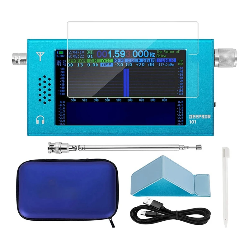 Радиоприемник Deepsdr 101 SDR DSP, портативное коротковолновое радио с лучшим приемом CW AM LSB USB WFM World
Радиоприемник Deepsdr 101 SDR DSP, портативное коротковолновое радио с лучшим приемом CW AM LSB USB WFM World