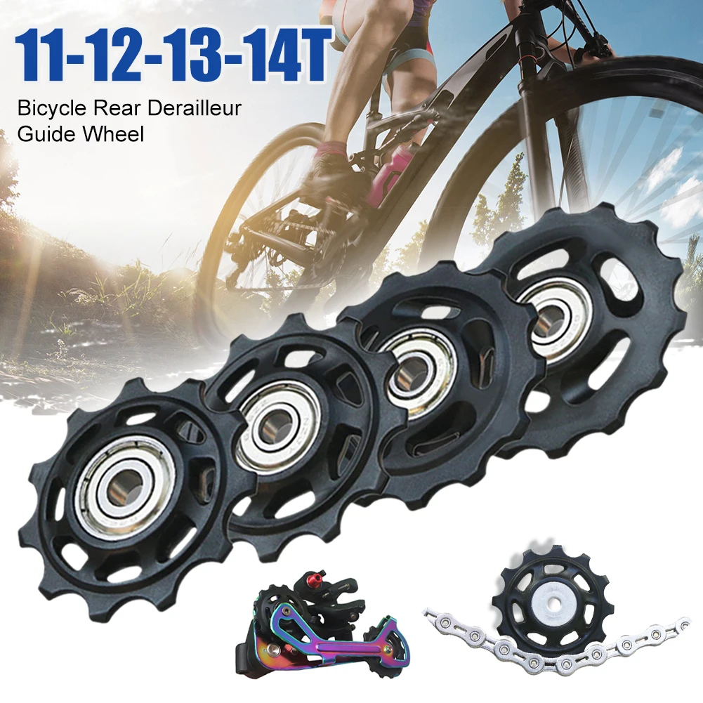 11T/12T/13T/14T Bike Rear Derailleur Guide Wheel Steel Bearing Road Bicycle Derailleur Pulley Repair Kit For Outdoor Cycling
11T/12T/13T/14T Bike Rear Derailleur Guide Wheel Steel Bearing Road Bicycle Derailleur Pulley Repair Kit For Outdoor Cycling