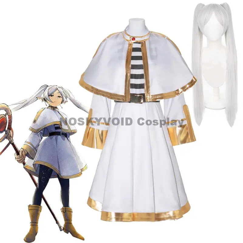 Anime Frieren Cosplay Costumes Frieren At The Funeral Heroine Wig Silver White Pigtail Long Hair Elf Magician Anime Clothing
Anime Frieren Cosplay Costumes Frieren At The Funeral Heroine Wig Silver White Pigtail Long Hair Elf Magician Anime Clothing