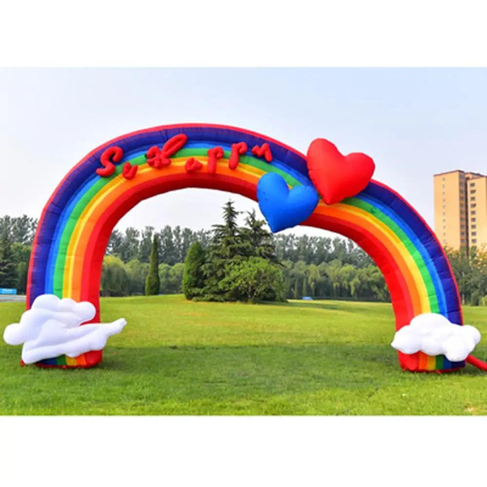 Party Decoration 10m Inflatable Arch Colorful Events Supply Outdoor Exhibition Rainbow Wedding Opening Ceremony Advertising Tool
Party Decoration 10m Inflatable Arch Colorful Events Supply Outdoor Exhibition Rainbow Wedding Opening Ceremony Advertising Tool