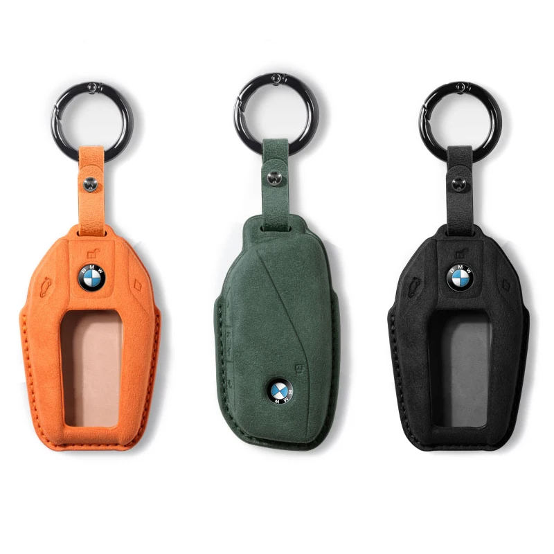 Alcantara Car Key Case Cover Fob For BMW G30 G32 G11 G12 X1 U11 X3 G01 X4 G02 X5 G05 X7 G07 LCI XM M5X 735i I8 I12 I15 Keychain
Alcantara Car Key Case Cover Fob For BMW G30 G32 G11 G12 X1 U11 X3 G01 X4 G02 X5 G05 X7 G07 LCI XM M5X 735i I8 I12 I15 Keychain