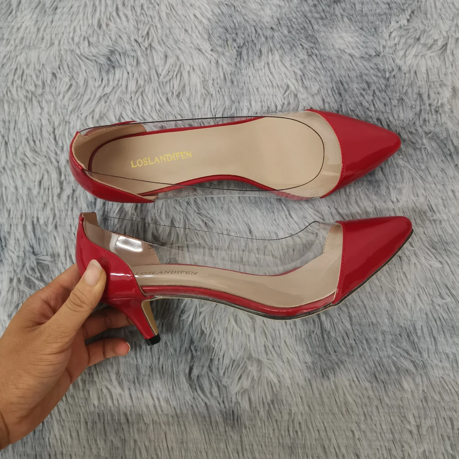 New Women Pumps Spring Autumn PVC Transparent 5cm Low Heels Sexy Pointed Toe Slip-on Thin High Heels Party Dress Wedding Shoes
New Women Pumps Spring Autumn PVC Transparent 5cm Low Heels Sexy Pointed Toe Slip-on Thin High Heels Party Dress Wedding Shoes