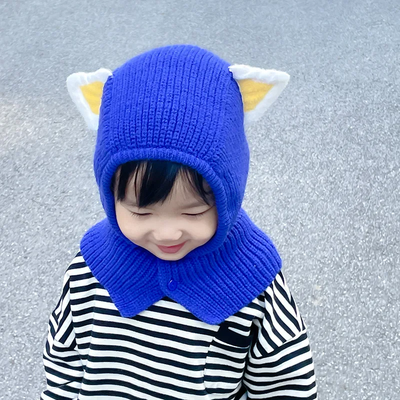 Children's Woolen Cap Autumn and Winter New Baby Knitted Hat Boys and Girls Warm Scarf Hat Integrated Windproof Earflaps Hat
Children's Woolen Cap Autumn and Winter New Baby Knitted Hat Boys and Girls Warm Scarf Hat Integrated Windproof Earflaps Hat