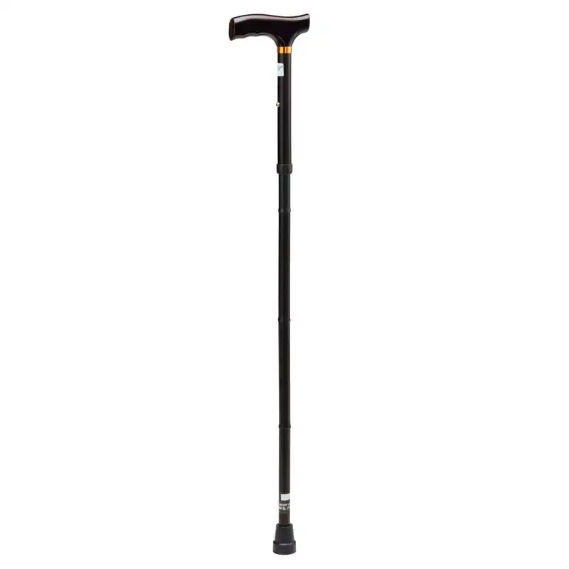 Durable Black Folding Cane with Adjustable Height and Non-Slip Grip Handle for Elderly and Disabled.
Durable Black Folding Cane with Adjustable Height and Non-Slip Grip Handle for Elderly and Disabled.