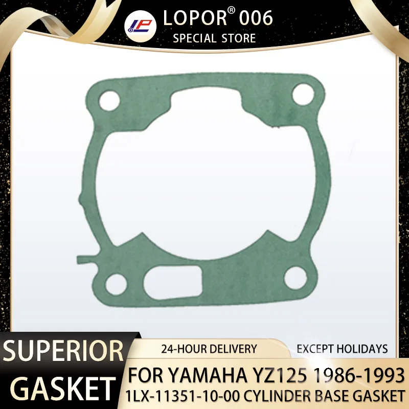 Прокладка основания цилиндра двигателя мотоцикла LOPOR для YAMAHA YZ125 1986-1993 1LX-11351-10-00 YZ 125
Прокладка основания цилиндра двигателя мотоцикла LOPOR для YAMAHA YZ125 1986-1993 1LX-11351-10-00 YZ 125