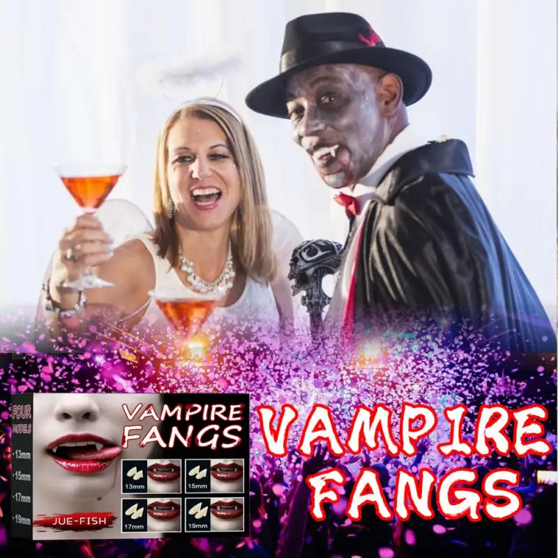 Resin Vampire Fangs Non-toxic Tasteless Halloween Supplies Sharp Teeth Environmentally Friendly Vampire Teeth Role Play Props
Resin Vampire Fangs Non-toxic Tasteless Halloween Supplies Sharp Teeth Environmentally Friendly Vampire Teeth Role Play Props
