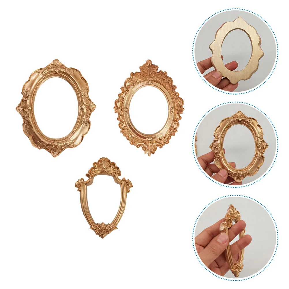 3Pcs Photo Frame Adornment Mini Photo Frame Exquisite Photo Props Resin Photo Frame for Gift
3Pcs Photo Frame Adornment Mini Photo Frame Exquisite Photo Props Resin Photo Frame for Gift
