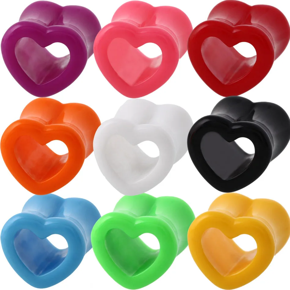 2PCS Acrylic Heart Screw Ear Plugs and Tunnels Flesh Tunnel Earring Gauges Hollow Piercings Ear Tunnels Expanders Body Jewelry
2PCS Acrylic Heart Screw Ear Plugs and Tunnels Flesh Tunnel Earring Gauges Hollow Piercings Ear Tunnels Expanders Body Jewelry