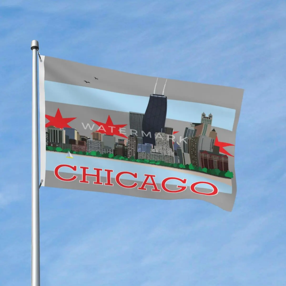 Современный флаг с металлическими Люверсами Chicago-skyline-and-flag, яркие цвета, полиэстер, яркий, настраиваемый
Современный флаг с металлическими Люверсами Chicago-skyline-and-flag, яркие цвета, полиэстер, яркий, настраиваемый