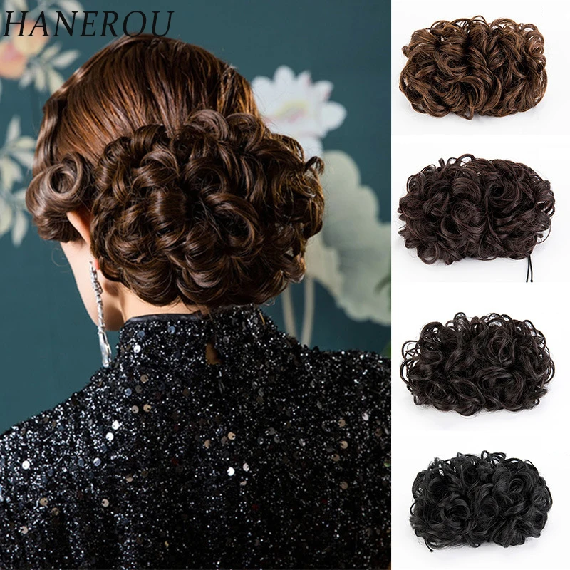 HANEROU Synthetic Hair Bun Extension Women Curly Clip Wig Natural Bun Wig Heat Resistant Bun
HANEROU Synthetic Hair Bun Extension Women Curly Clip Wig Natural Bun Wig Heat Resistant Bun