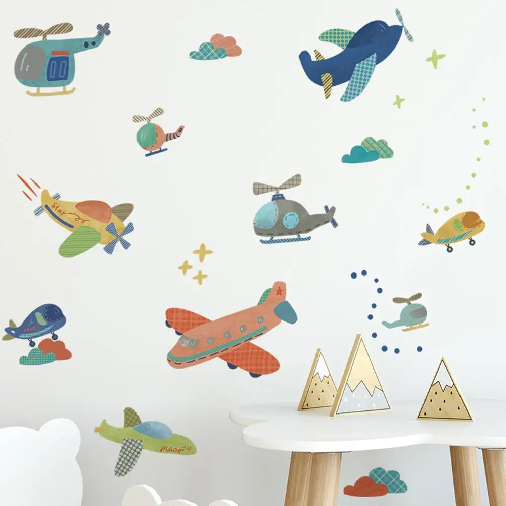 Colorful Wall Sticker Cartoon Airplane Diy Wall Decals Art For Kid Room Kindergarten Nursery Playroom Decor Bathroom Accessories
Colorful Wall Sticker Cartoon Airplane Diy Wall Decals Art For Kid Room Kindergarten Nursery Playroom Decor Bathroom Accessories