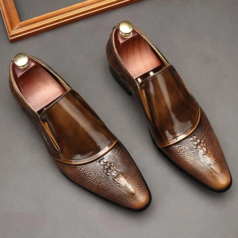 Italian Crocodile Pattern Patent Leather Shoes Mens Pointed Toe Loafers Luxury Formal Shoes For Men Casual Business Shoes
Italian Crocodile Pattern Patent Leather Shoes Mens Pointed Toe Loafers Luxury Formal Shoes For Men Casual Business Shoes