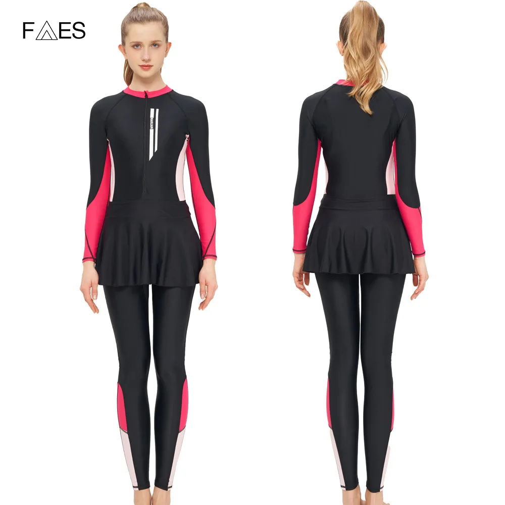 New Professional diving suit long sleeve slim training sunscreen conservative one-piece swimsuit female Beach Wear Bathing Suit
New Professional diving suit long sleeve slim training sunscreen conservative one-piece swimsuit female Beach Wear Bathing Suit