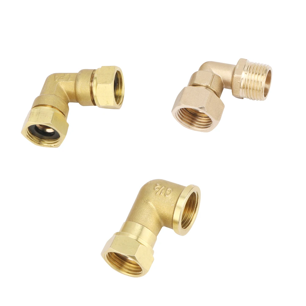 swivel joint 1/2" internal thread/external thread 90 degree brass elbow pipe fitting connector joint for water fuel adapter
swivel joint 1/2" internal thread/external thread 90 degree brass elbow pipe fitting connector joint for water fuel adapter