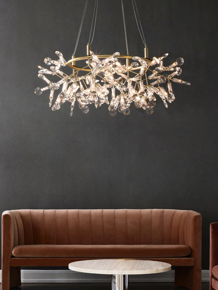 Crystal glass chandelier creative light luxury living room restaurant bar romantic lighting
Crystal glass chandelier creative light luxury living room restaurant bar romantic lighting