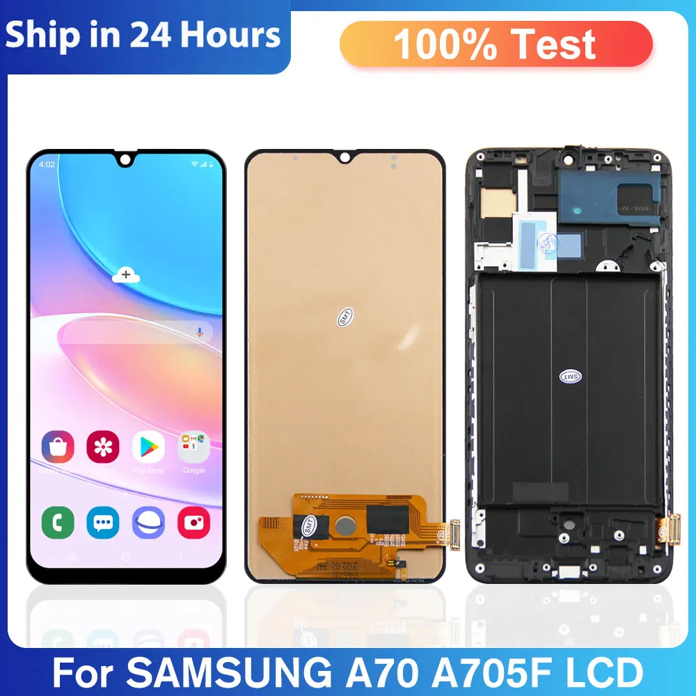 ЖК-дисплей 100% дюйма для Samsung Galaxy A70 A705 A705F, дисплей с сенсорным экраном и дигитайзером в сборе, Замена для Samsung A70 LCD, протестирован на 6,7
ЖК-дисплей 100% дюйма для Samsung Galaxy A70 A705 A705F, дисплей с сенсорным экраном и дигитайзером в сборе, Замена для Samsung A70 LCD, протестирован на 6,7
