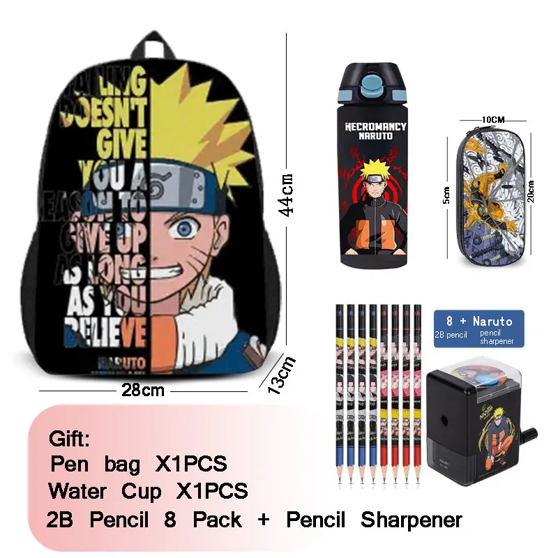 New Naruto Backpack Cartoon Anime Naruto Kakashi Print Waterproof Large Capacity School Backpack Children's Backpack
New Naruto Backpack Cartoon Anime Naruto Kakashi Print Waterproof Large Capacity School Backpack Children's Backpack