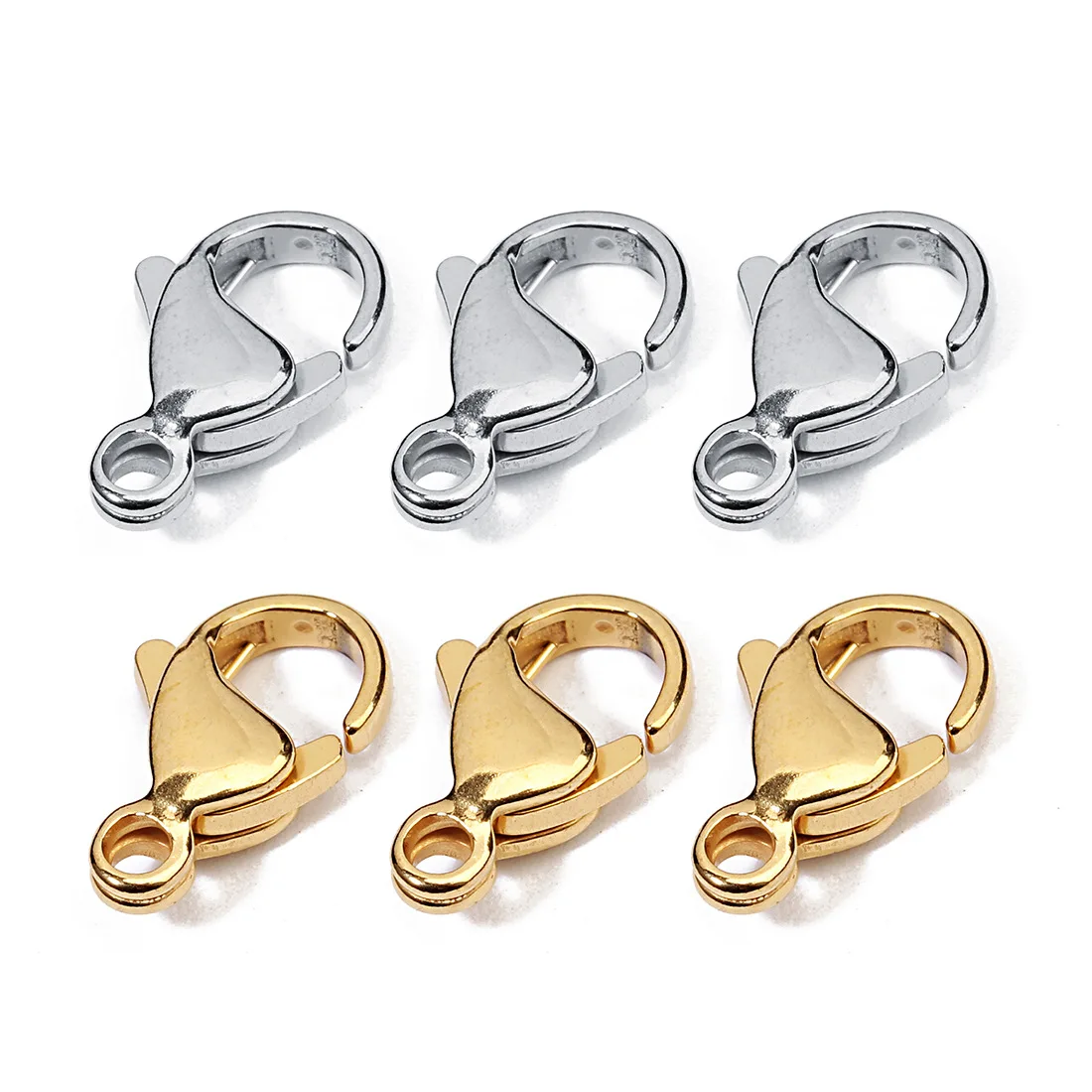 25pcs/lot Stainless Steel Lobster Clasps Hooks for DIY Necklace Bracelet End Connectors Parts Chain Buckle Jewelry Making
25pcs/lot Stainless Steel Lobster Clasps Hooks for DIY Necklace Bracelet End Connectors Parts Chain Buckle Jewelry Making