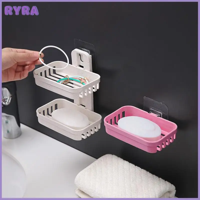 Punch-free Bathroom Suction Cup Soap Dishes Dishwashing Sponge Holder Creative Creative Drainage Soap Storage Double Racks
Punch-free Bathroom Suction Cup Soap Dishes Dishwashing Sponge Holder Creative Creative Drainage Soap Storage Double Racks